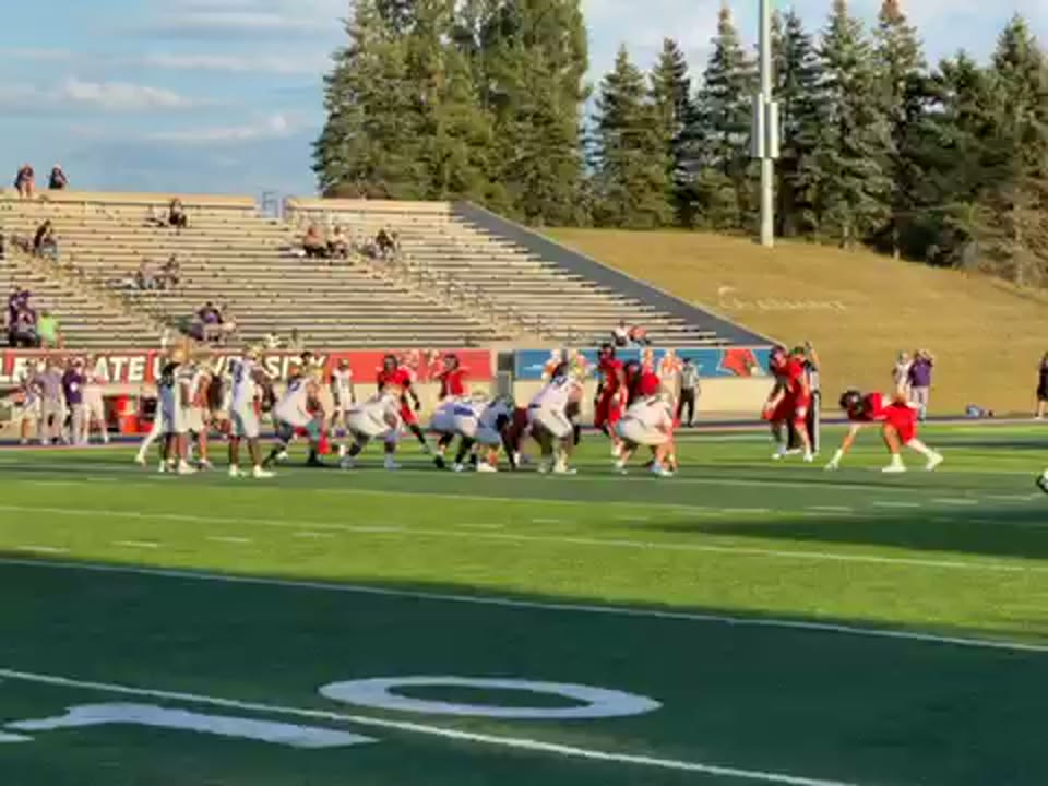 First down 😬