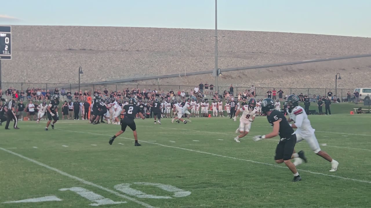 RHP stops Troy on 4th down. RhP ball