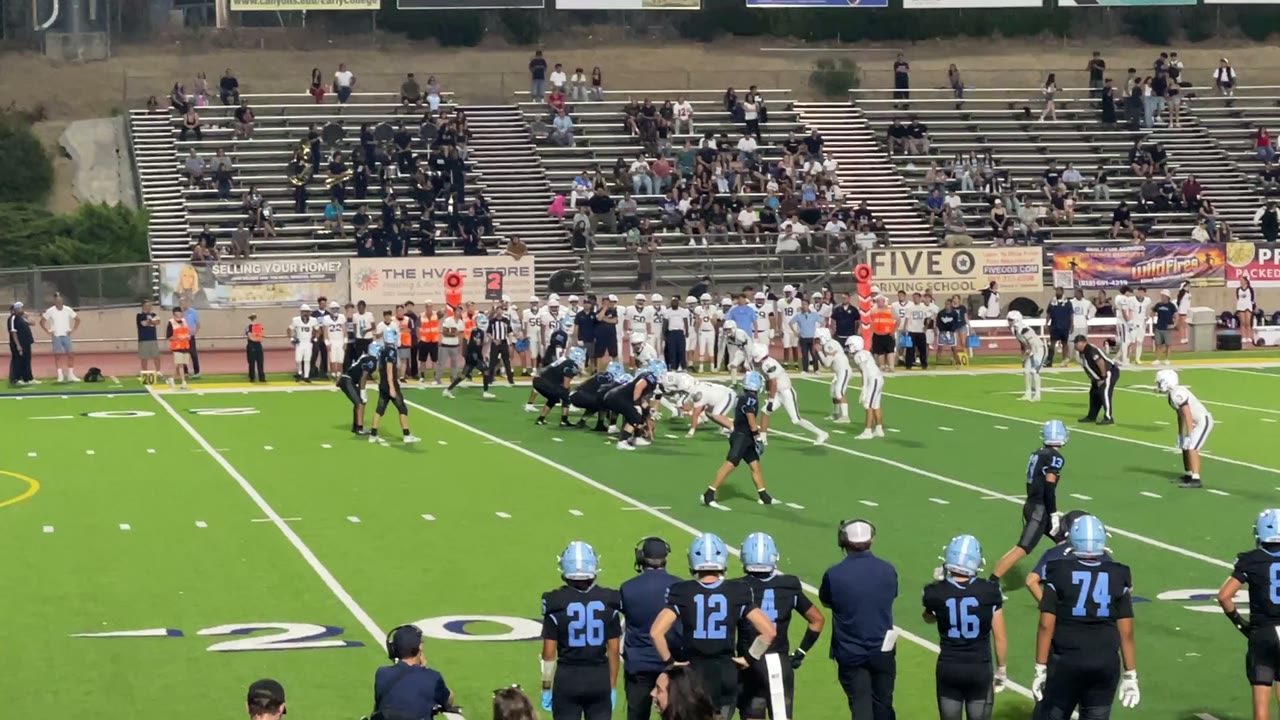 Pass and large yard gain with blocking help