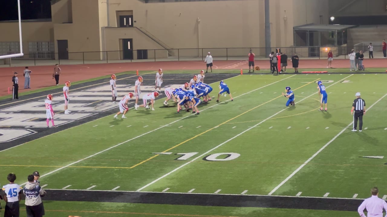 Trenton runs in for a TD. The point after by #90 is good!