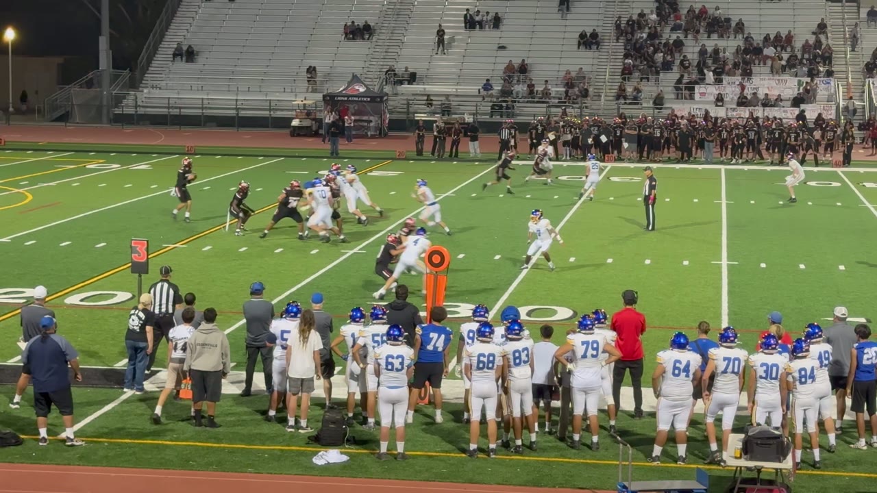 On third down with almost an interception leads to three and out. FV r