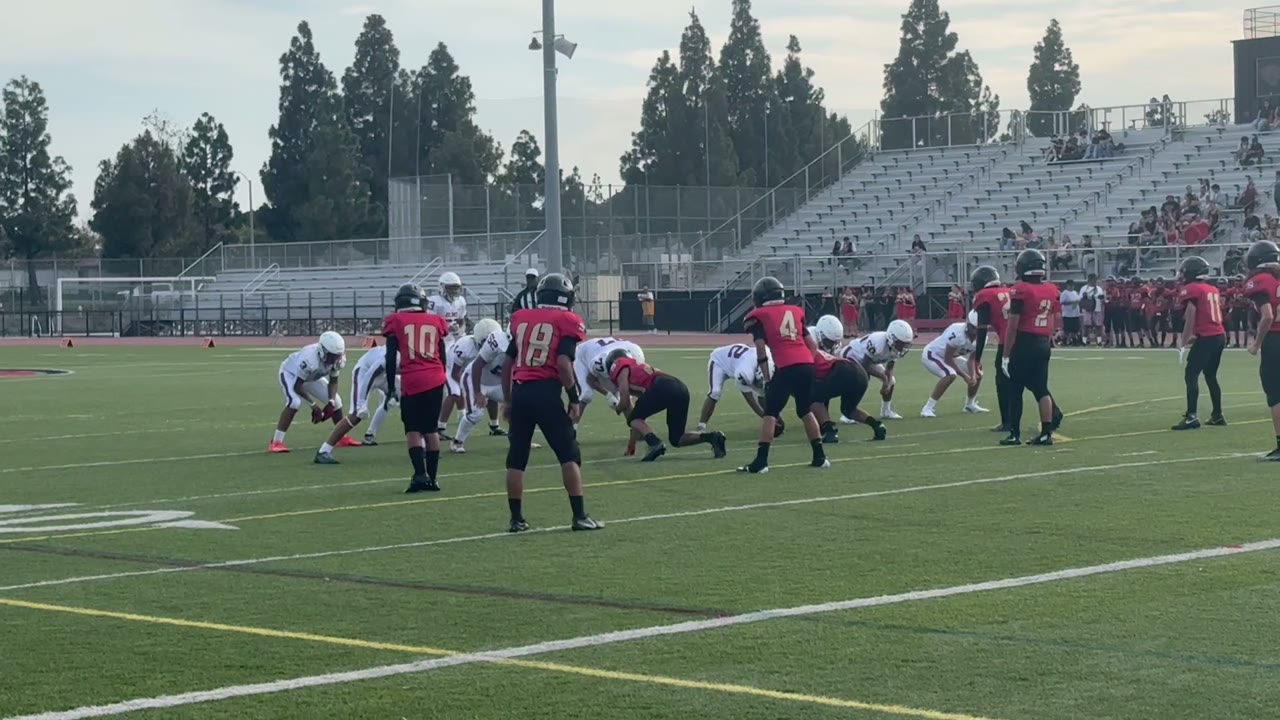 Alex Mosquera takes the ball around the left side for a Vanguard Touch