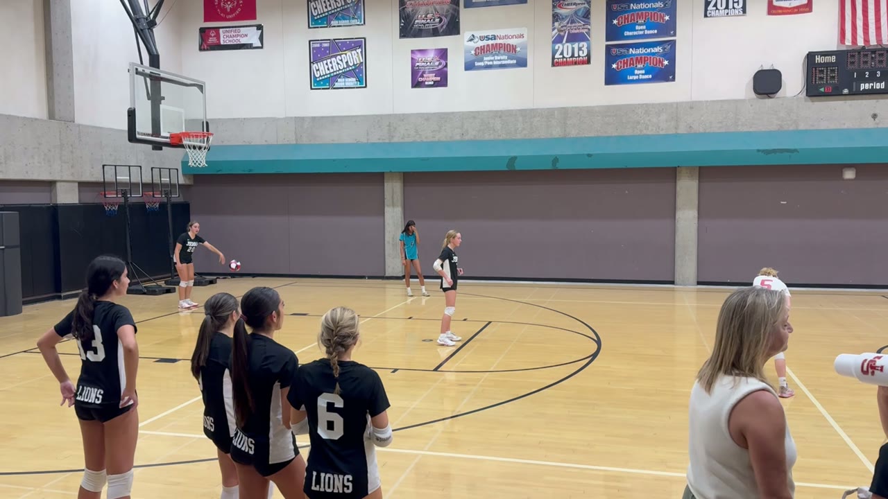 Great serve Reagan and what a swing Eva!!